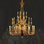 European Style Mid Century Big Pendant Light Baroque