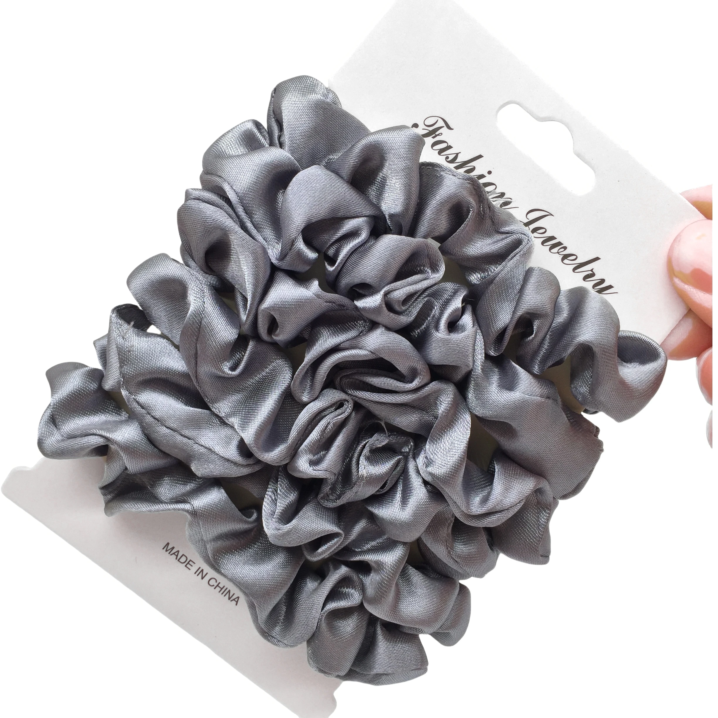 Satin Hair Scrunchies — Soft, Cute & Gentle Hair Accessories - Image 3