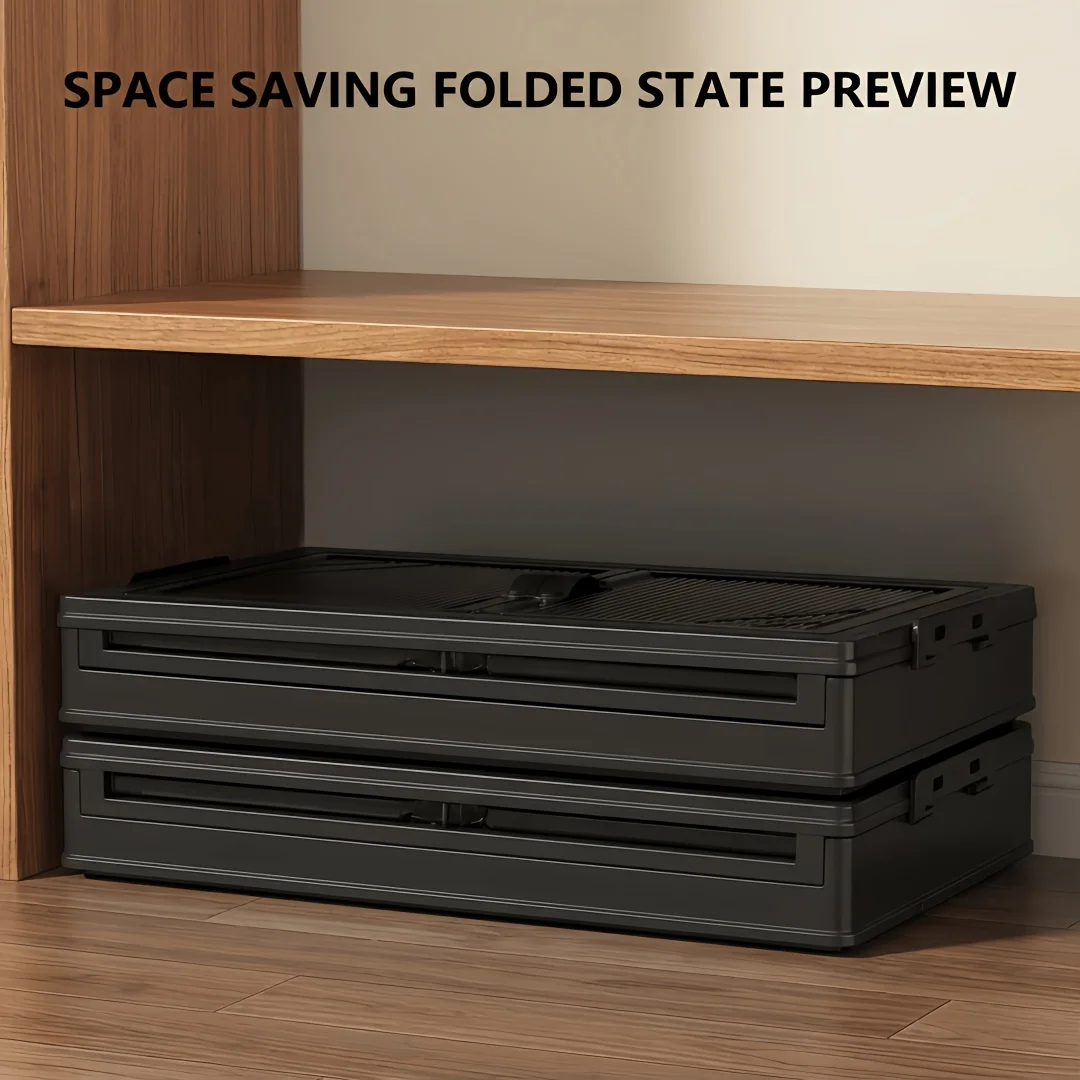 3/4/5/6-tier foldable storage cabinet with clear double doors, foldable and stackable plastic storage boxes with wheels, large-capacity rolling organizer, perfect for pantry, bedroom, bathroom, or coffee bar, black 3/4/5/6-tier foldable storage cabinet with clear double doors, foldable and stackable plastic storage boxes with wheels, large-capacity rolling organizer, perfect for pantry, bedroom, bathroom, or coffee bar, black