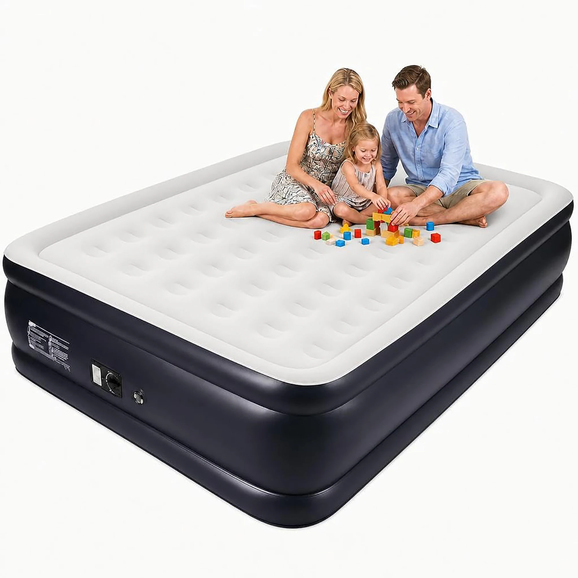Twin Queen Air Mattress with Built-in Pump - Image 2
