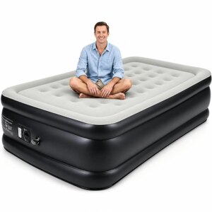 Twin Queen Air Mattress with Built-in Pump